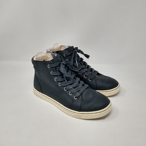 UGG Leather Side Zip Hi Top Sneakers Women's Size 8